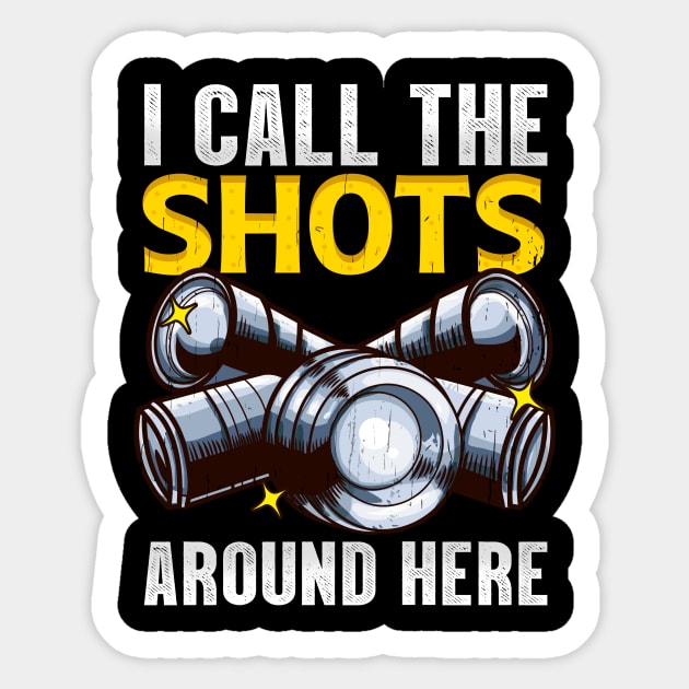 Cute I Call The Shots Around Here Photography Pun Sticker by theperfectpresents